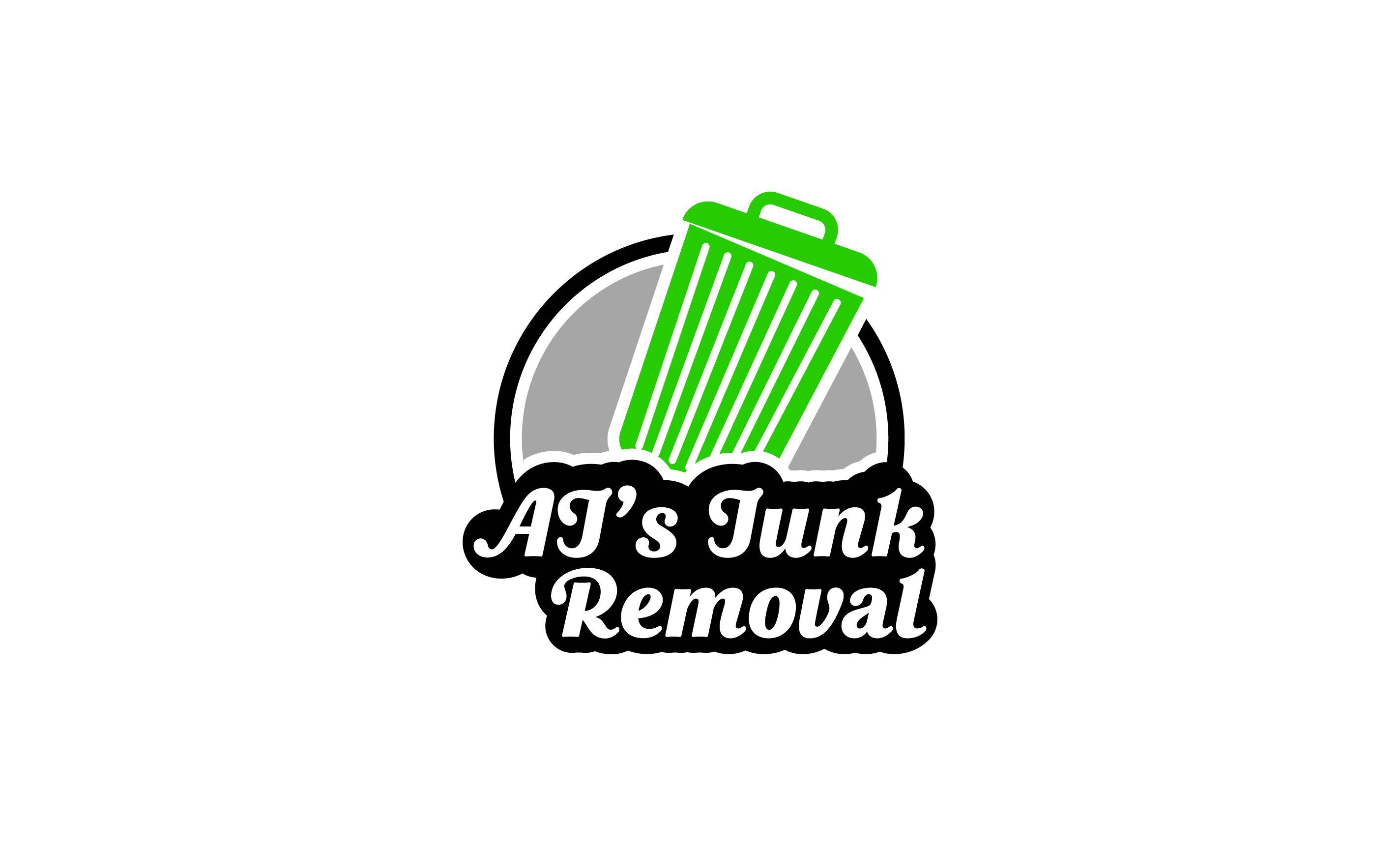 AJ's Junk Removal logo depicting a clean and professional junk removal service in Fairfield County.