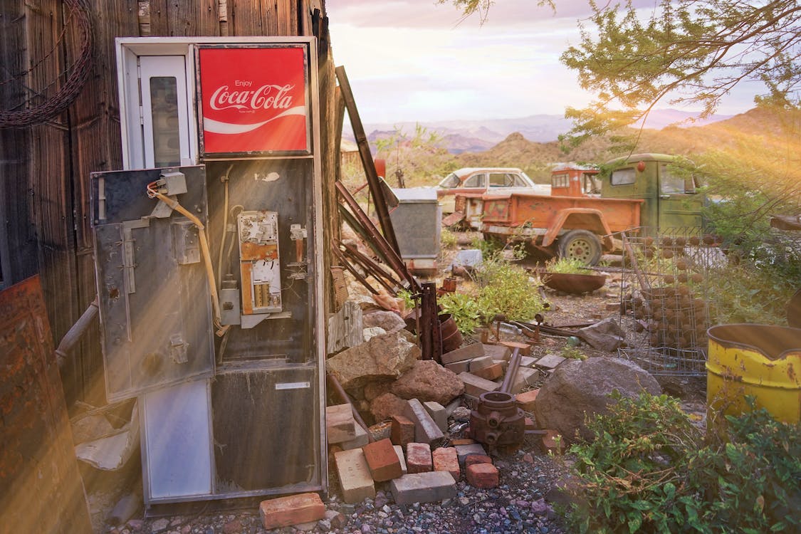 Commercial junk stacked in Greenwich, CT